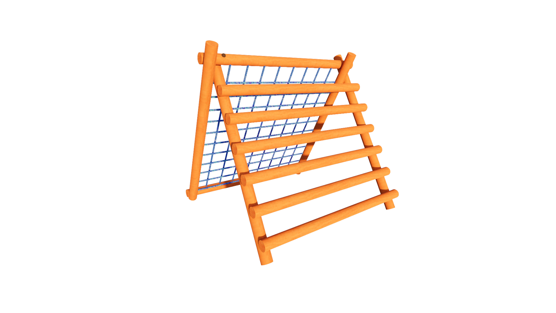 Playground de madeira ECO23 - Parede de Escalada - Brinquedo infantil em madeira tratada para área externa