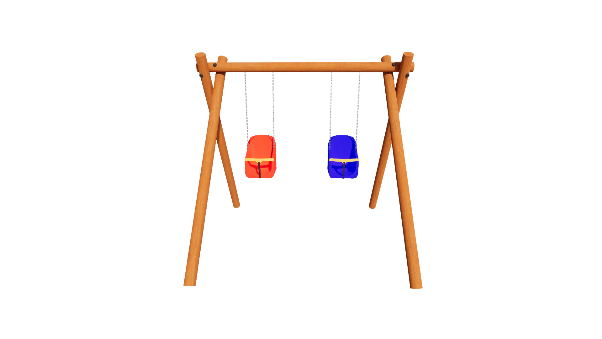 Playground de madeira ECO06 - Balanço Baby - Brinquedo infantil em madeira tratada para área externa